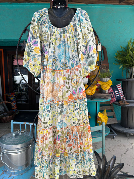 VANILLA FLORAL DRESS