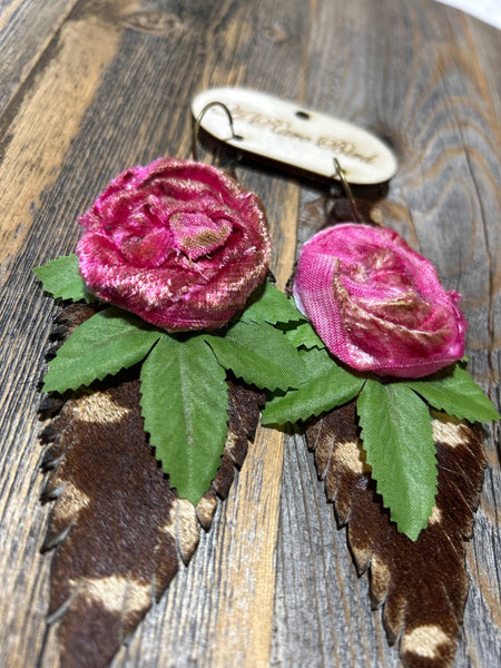 HANDCRAFTED FLOWER EARRINGS