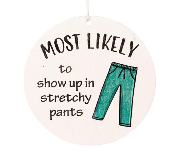 Fall Hanging Decor Wood "Most Likely to" Asst of 10