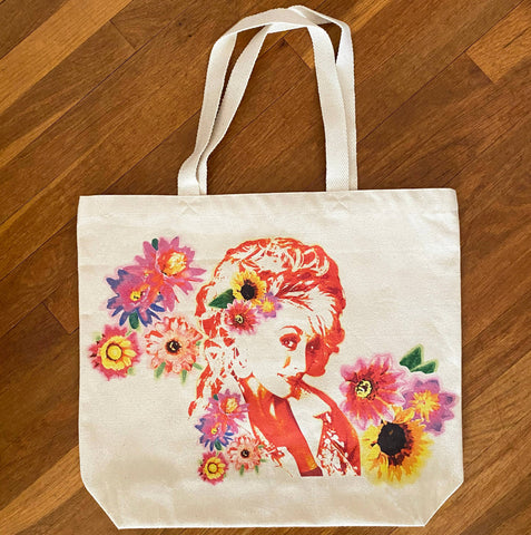 Dolly cotton canvas tote bag beach market