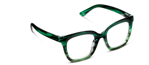 Peepers - Cleo (Blue Light): Brown Ombre Horn / Reading / 2.00