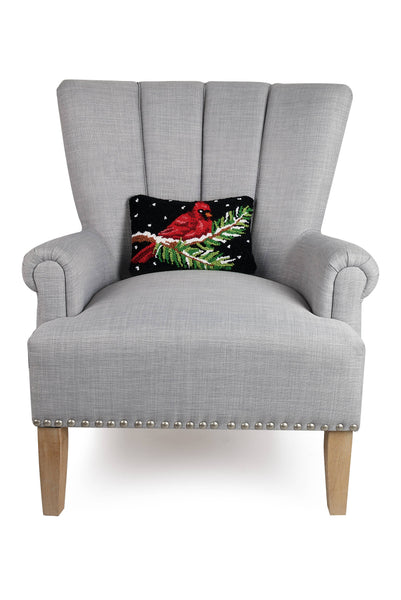 Peking Handicraft - Cardinal On Branch Hook Pillow