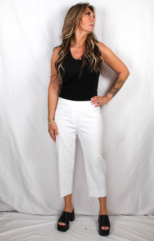 White Crop Pant