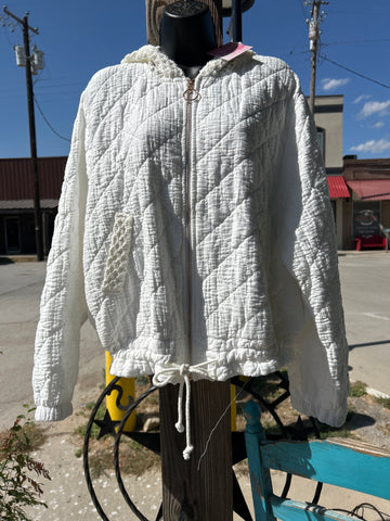 TENCEL BLEND ZIP JACKET