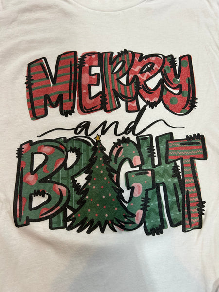 MERRY & BRIGHT LONG SLEEVE TEE