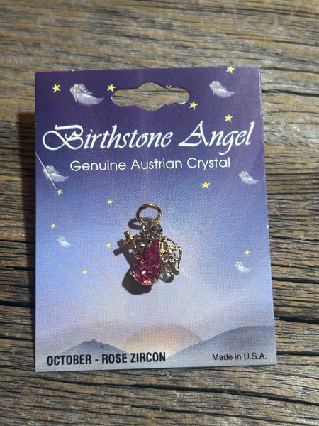 BIRTHSTONE ANGEL PIN