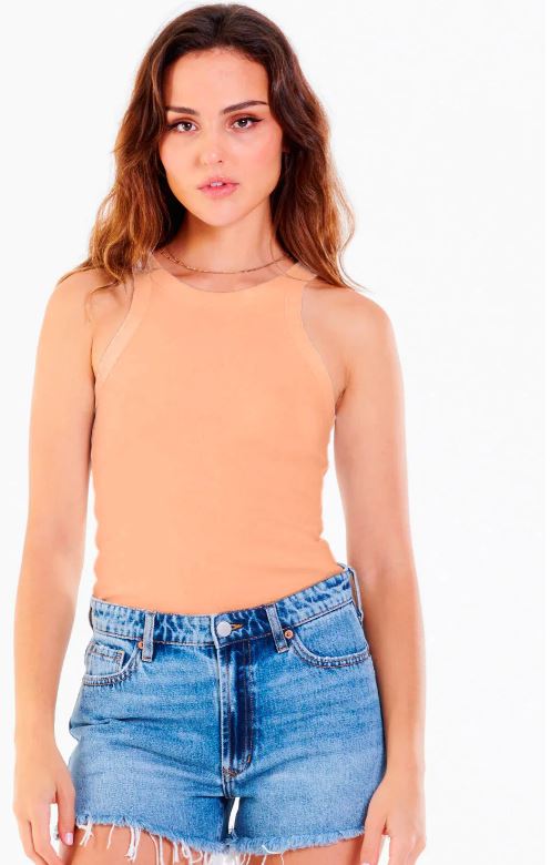 TAMIA CROPPED RACER TANK (2 COLORS)