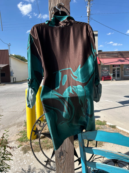 ABSTRACT PRINT DRESS