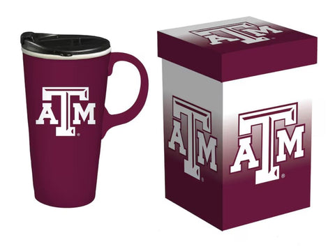 Texas A&M Aggies 17oz. Travel Latte Mug with Gift Box