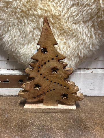 Heartfelt cheer table decor wood tree