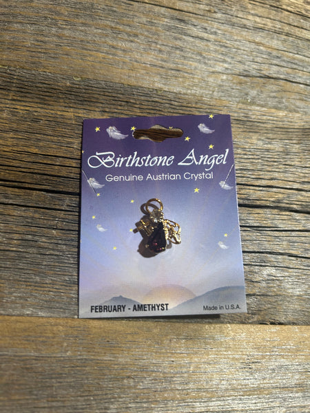 BIRTHSTONE ANGEL PIN