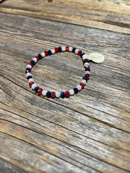 Center Court - Mila-Mix: Americana Beaded Stretch Bracelet Collection