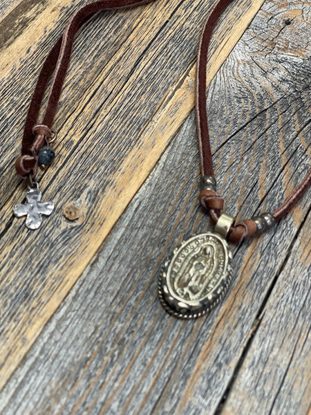 Leather Stone chokers 5 styles