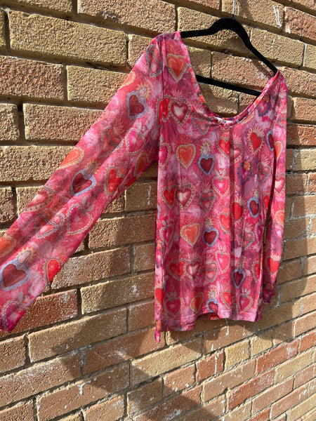 HEART MESH TOP