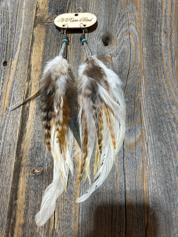 Handcrafted Layered Feather Earring