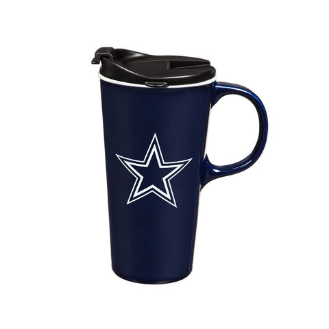 Dallas Cowboys 17oz. Travel Latte Mug with Gift Box
