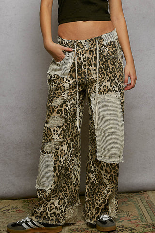 Sand Leopard Cargo Pant