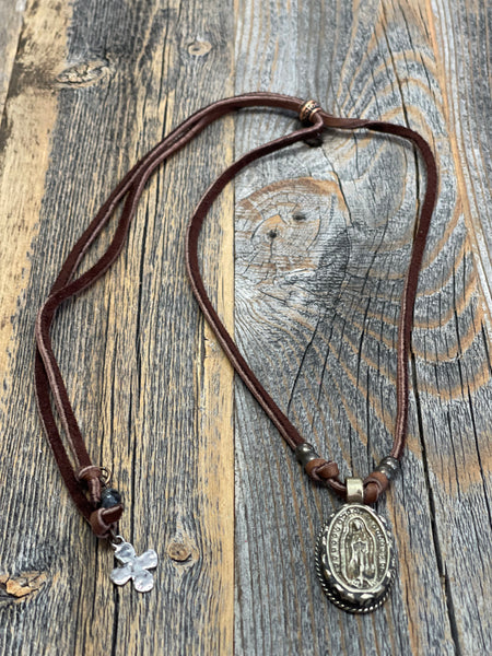 Leather Stone chokers 5 styles