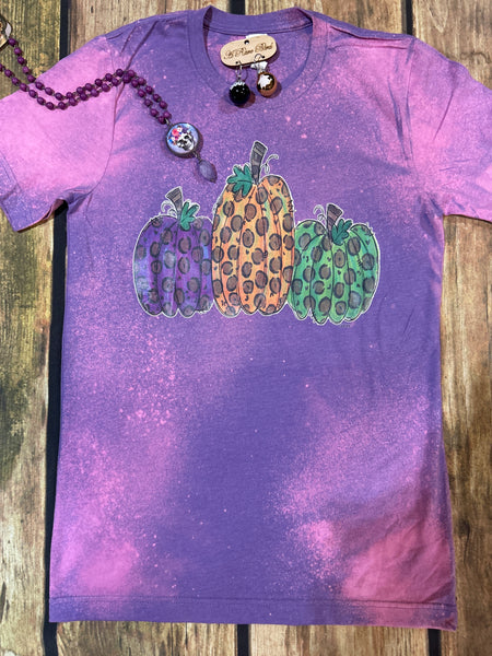 Acid Washed Tri Pumpkin Tee