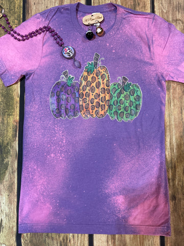 Acid Washed Tri Pumpkin Tee