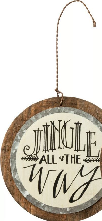 Jingle Joy Peace Ornament- 3 Styles