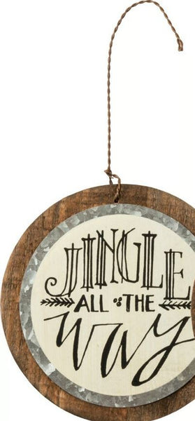 Jingle Joy Peace Ornament- 3 Styles