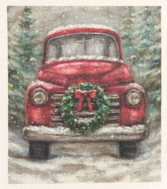 Red Truck Swedish Cloth- 2 STYLES