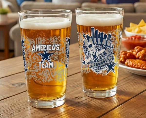 Texas Sports Glass Tumbler Set- 4 Teams