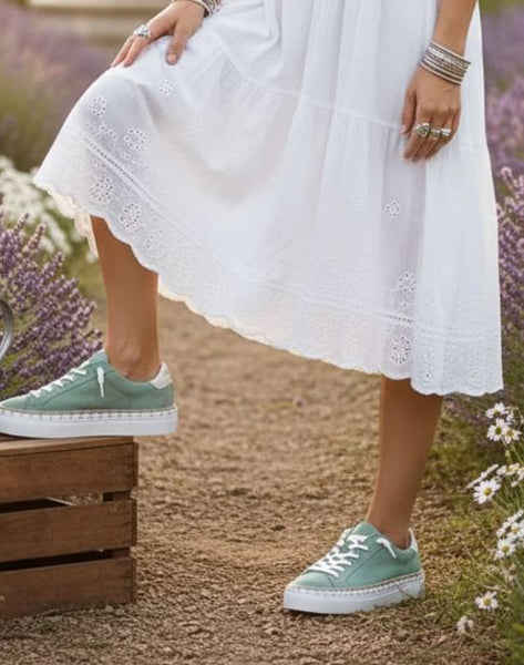 Em Belish Mint Suede/Leather Shoes