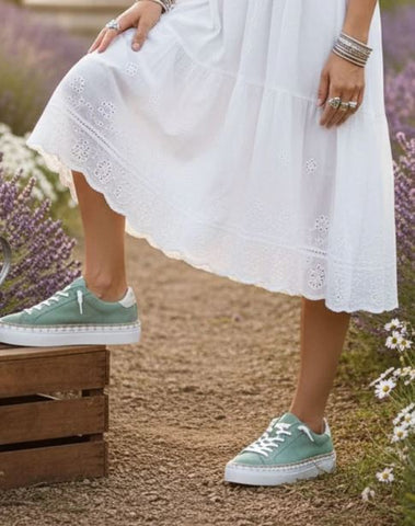 Em Belish Mint Suede/Leather Shoes