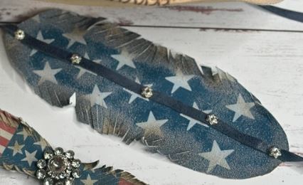 Large Feather Flag Hatband (2 Styles)