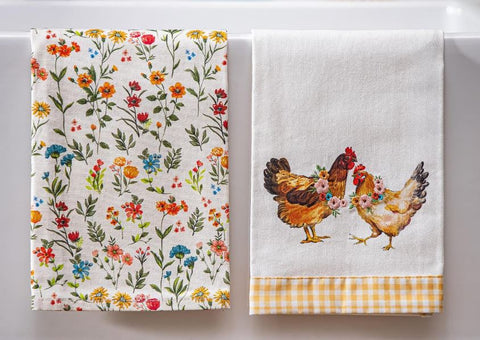 Farm Chicken Tea Towel