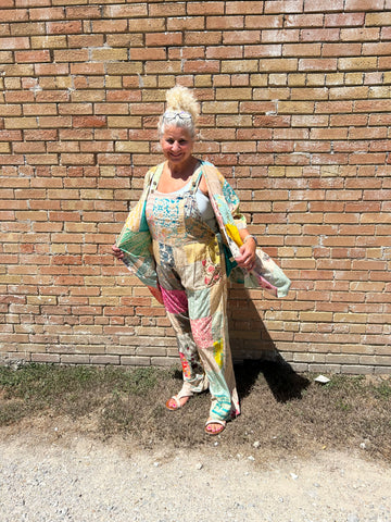 PATCHWORK WOVEN COTTON JACKET