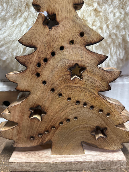Heartfelt cheer table decor wood tree