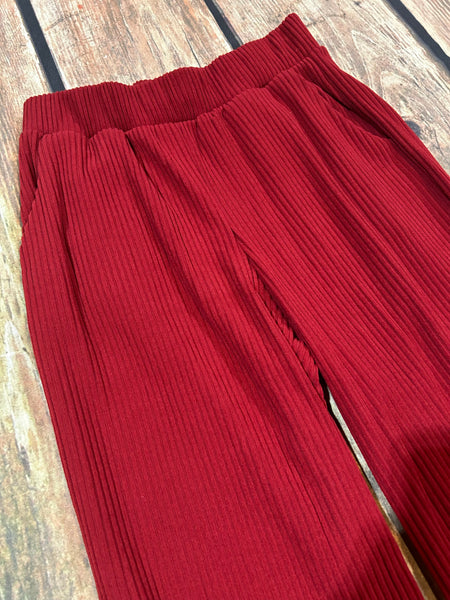 SOFT RIBBED PANTS- 4 Colors