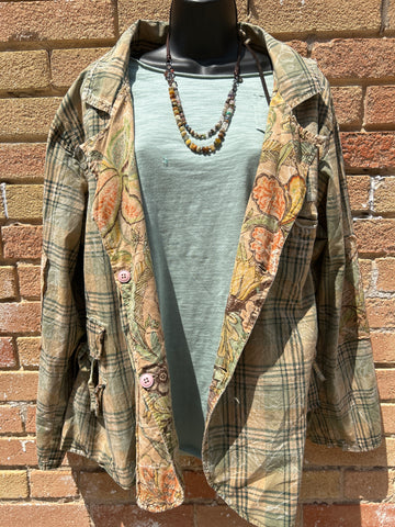 Reversible Floral/Flannel Jacket