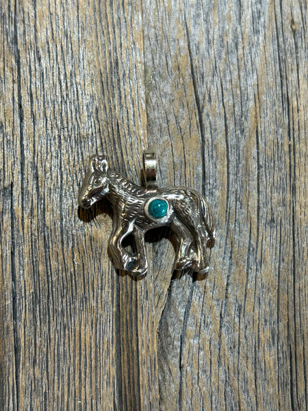 TURQUOISE DONKEY PENDANT