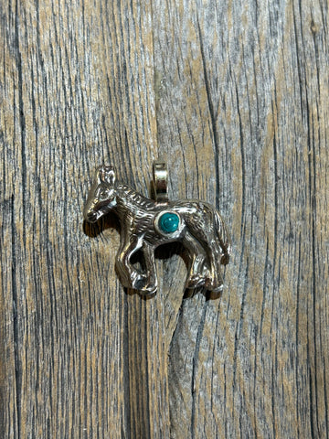 TURQUOISE DONKEY PENDANT