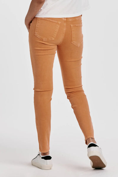 GISELE HIGH RISE ANKLE SKINNY JEANS APRICOT CRUSH