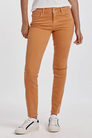 GISELE HIGH RISE ANKLE SKINNY JEANS APRICOT CRUSH