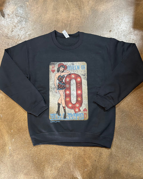 Queen of Hearts Graphic Sweat Shirt