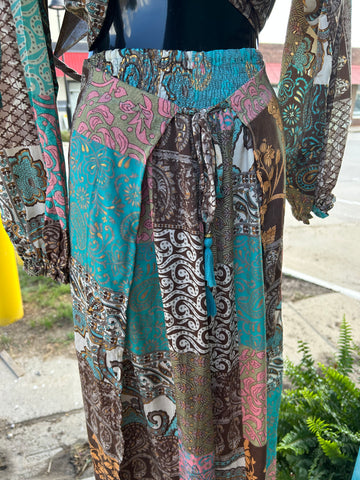 BOHO PATCH PRINT PANT