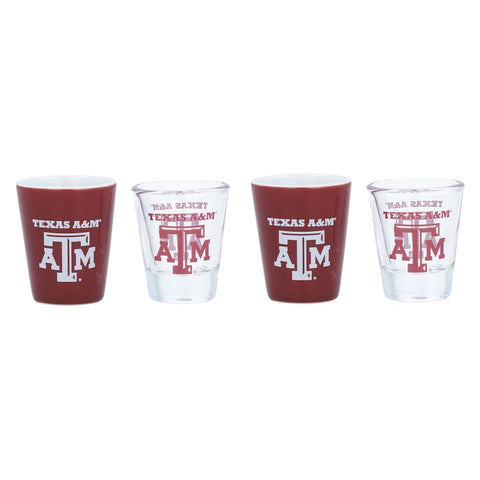 Texas A&M Aggies Four-Pack Shot Glass Set