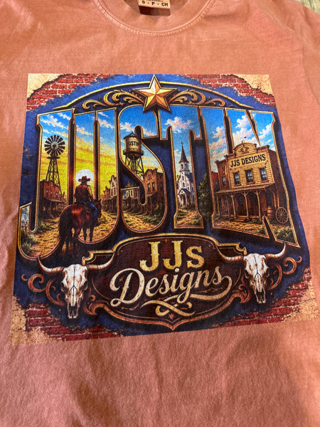 JJ'S DESIGNS JUSTIN, TX TEE