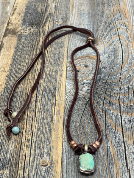 Leather Stone chokers 5 styles
