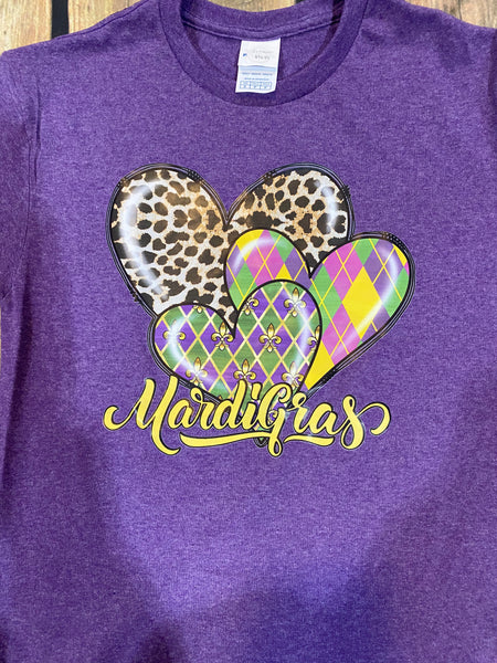 Mardi Gras Heart T-Shirt