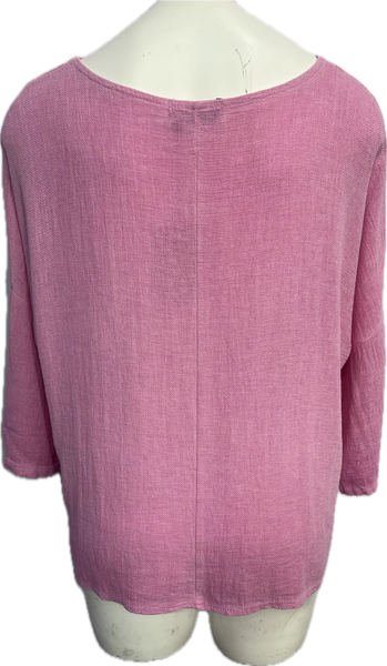 Gauze 3/4 Sleeve Top (6 COLORS)