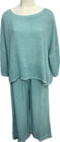 Gauze 3/4 Sleeve Top (6 COLORS)