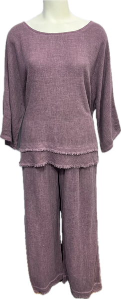 Gauze 3/4 Sleeve Top (6 COLORS)