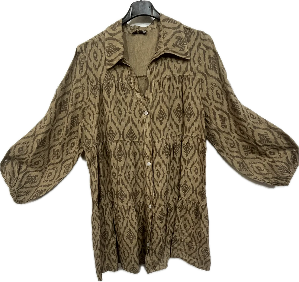 Animal Print Linen Dress